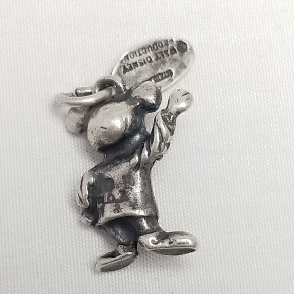 Vintage Walt Disney Production Disney Land Mickey Mouse Charm 3D Sterling Silver - Picture 4 of 9